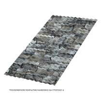 Профнастил кровельный МП-18 ECOSTEEL матовый 0.5 Белый Камень