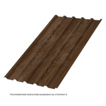 Профнастил стеновой МП-35x1035 ECOSTEEL текстурированный 0.5 Мореный Дуб